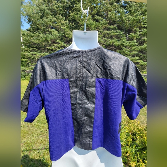 "Mixed Media Leather" KENNETH COLE Jacket - Picture 3 of 3